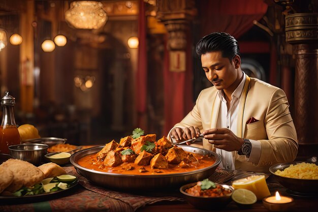 Serenata de pollo con mantequilla y sabor