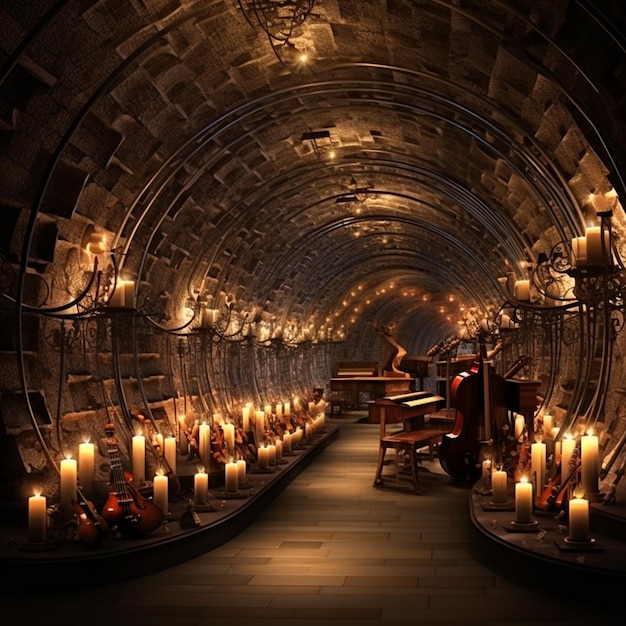 Foto serenata subterránea un túnel de maravillas musicales