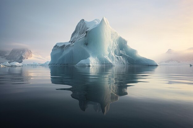 Serene Iceberg Seascape Generative KI