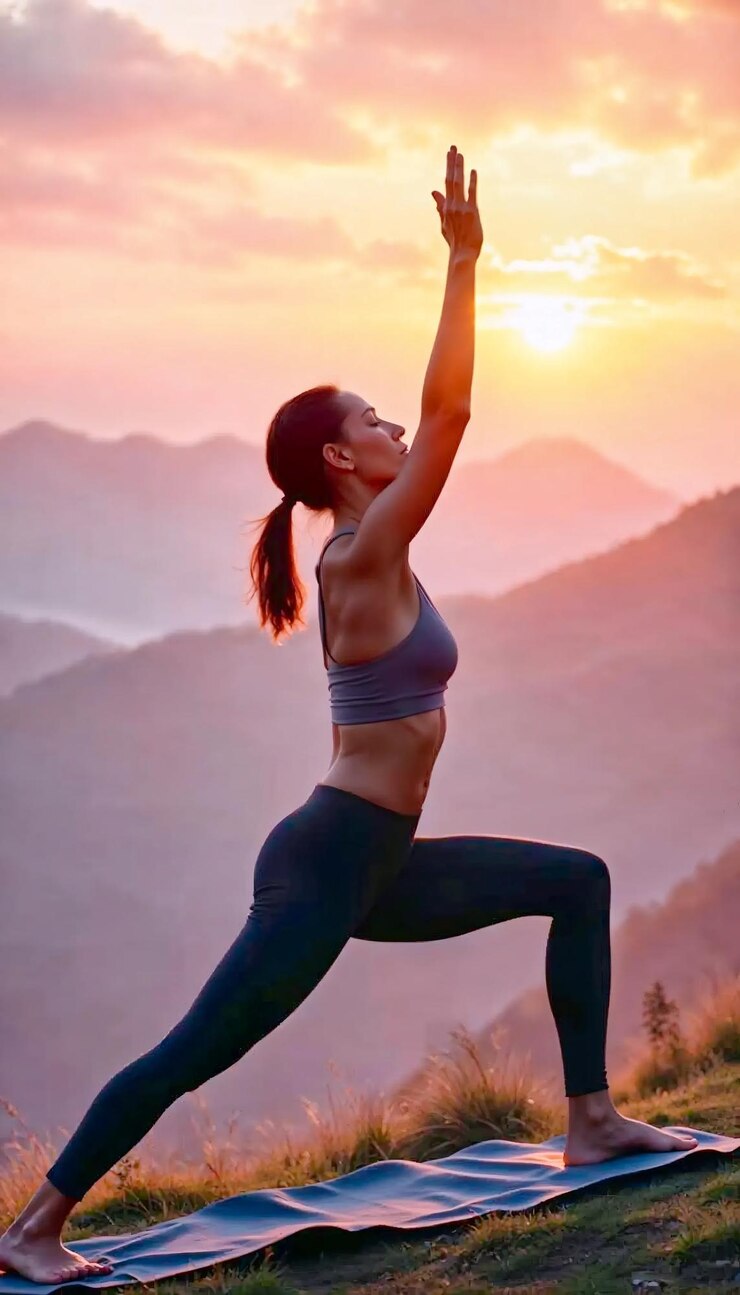 Serenidad en el amanecer Un viaje de yoga