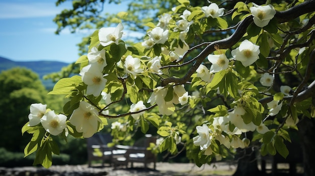 La serenidad del árbol de las palomas