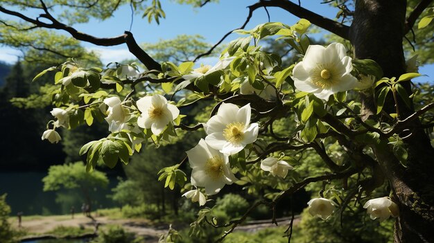 La serenidad del árbol de las palomas