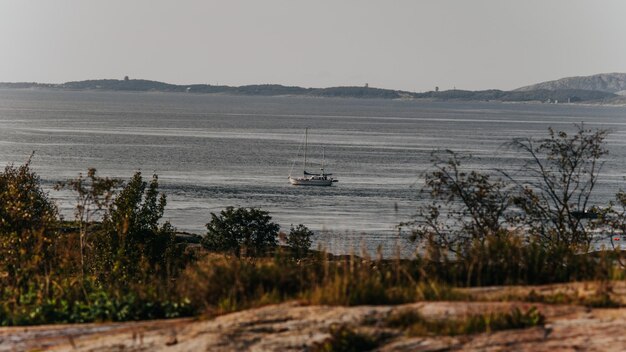 La serenidad en el mar Vela en el océano