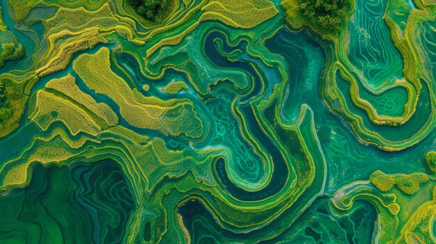 La serenidad verde perdida en los enigmas de los campos de arroz