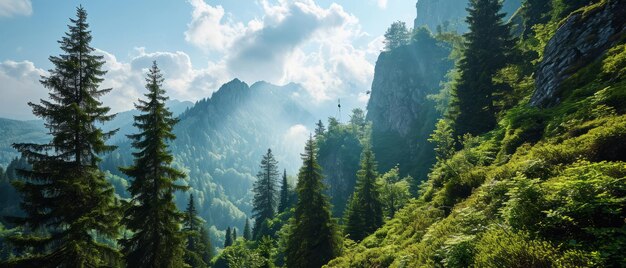 Serenidade Alpina na Floresta Verdes