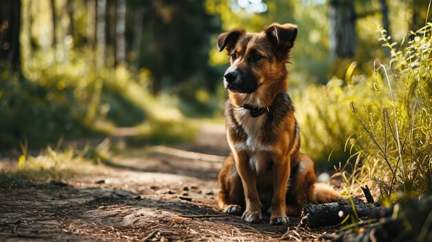 Serenity fotografiert eine ruhige Landschaft mit einem friedlichen Hund im Vordergrund AR 169