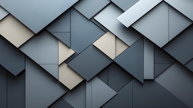 una serie de azulejos de color gris oscuro y claro con un diseño cuadrado que dice "abierto"