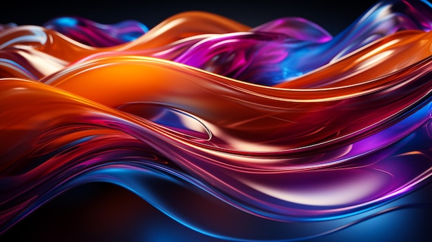 Série Color Explosion Composição de tinta vibrante e textura rica adequada como pano de fundo para o