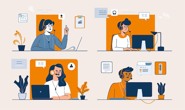 Série de imagens mostrando a criação de personalidades de comprador