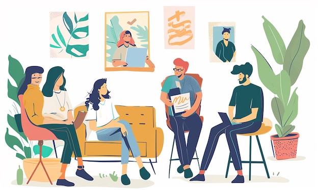 Série de imagens mostrando a criação de personalidades de comprador