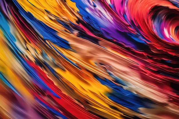 série de redemoinhos coloridos fundo de pintura colorida de pintura redemoinhas em tela sobre o tema da vida