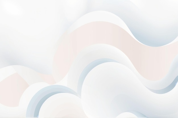 una serie de formas abstractas blancas creadas por el artista