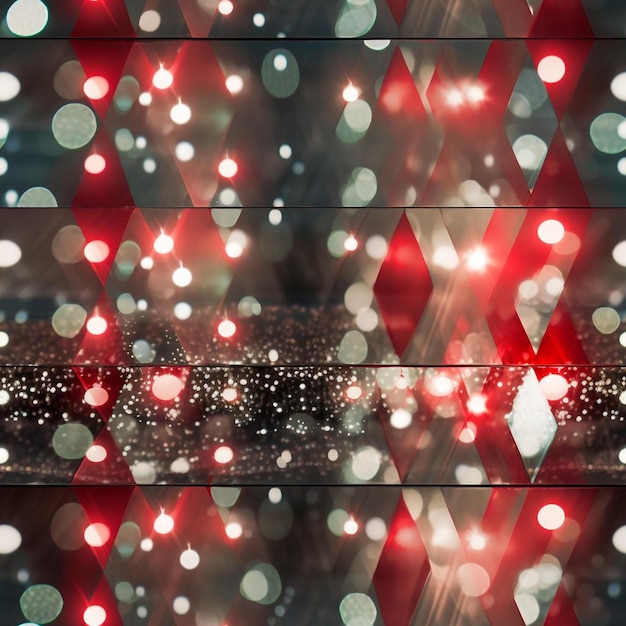 Foto una serie de fotos de un árbol de navidad rojo y blanco