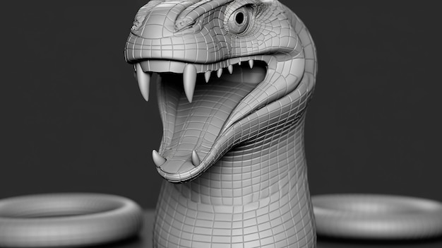 Serpente serpente réptil criatura rastejante cobra venenosa fotografia de alta definição criativa w