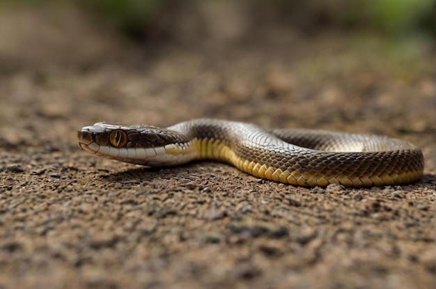 una serpiente en el camino