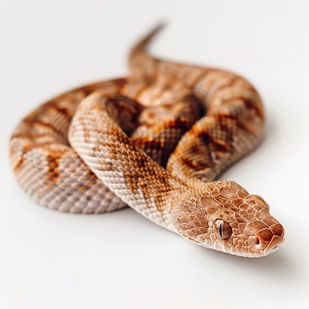 Una serpiente con fondo blanco Identificación de trabajo 534c21732f834590b7780fd57d5ed0fe