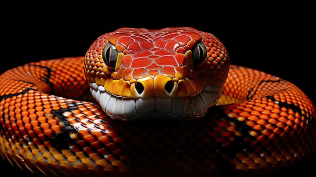 Foto serpiente de maíz de mascota