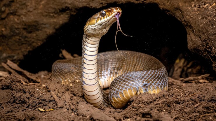 Serpiente en su hábitat natural