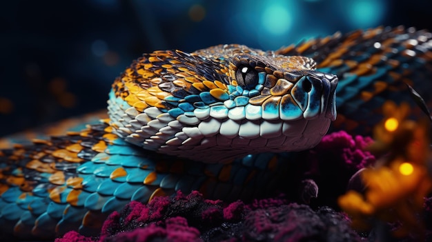 Las serpientes son un suborden de la clase de reptiles de la división Scalyidae criaturas venenosas depredadoras temibles y hermosas escamas y piel peligrosas