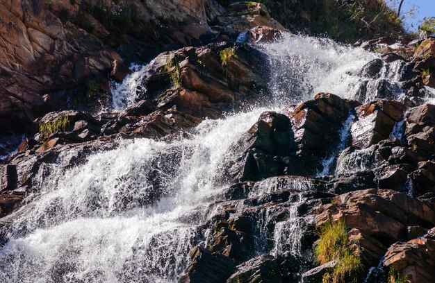 Serra Morena Wasserfall im Nationalpark Serra do Cipo Minas Gerais Brasilien