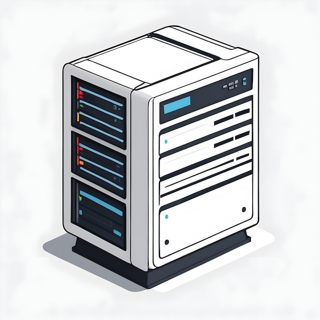 Foto server-symbole datenzentrum-symbole netzwerk-server serverraum web-hosting server-technologie serv