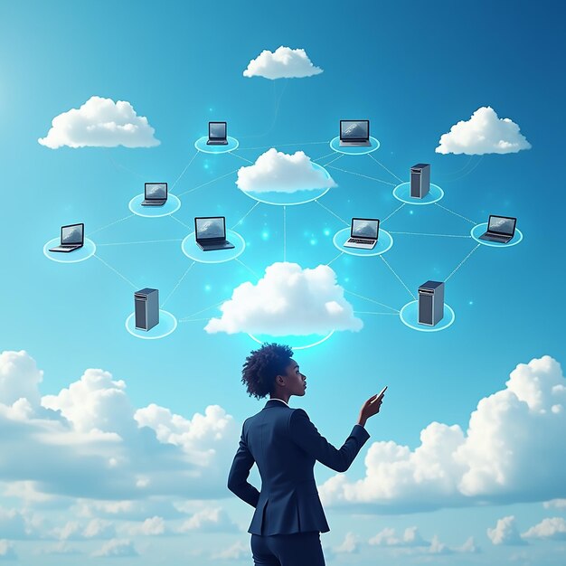 Servicio de computación en la nube publicidad ciberseguridad