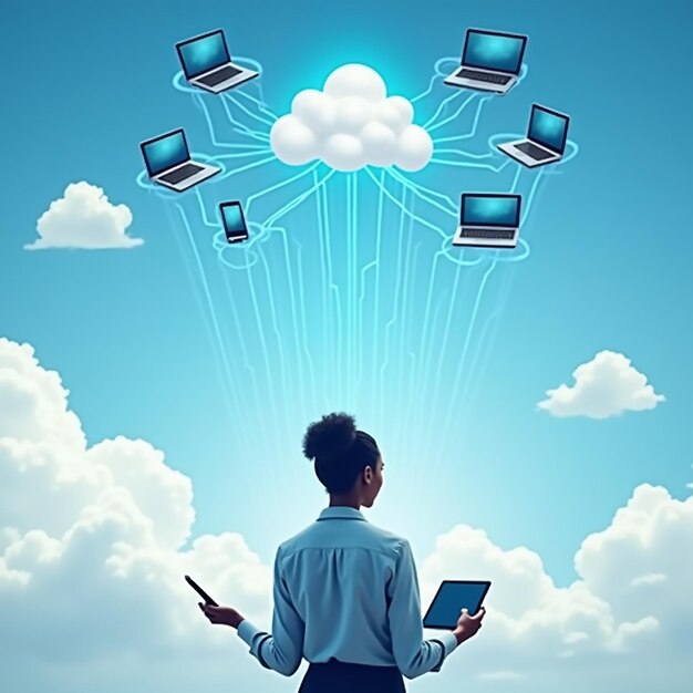 Servicio de computación en la nube publicidad ciberseguridad