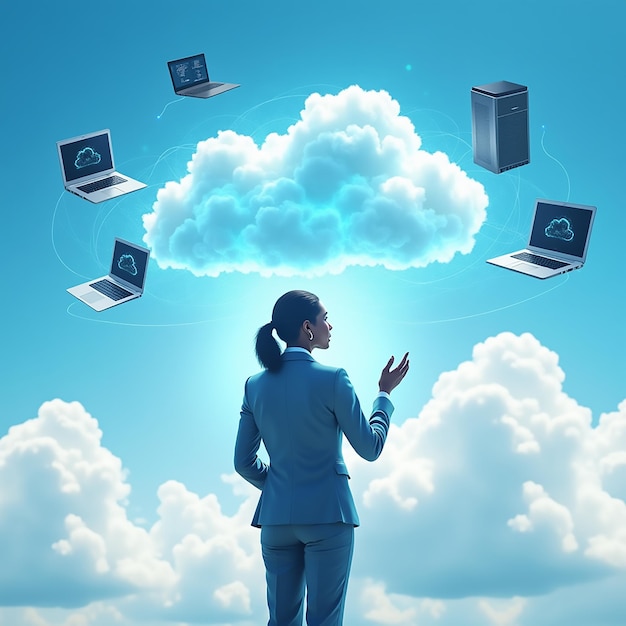 Servicio de computación en la nube publicidad ciberseguridad
