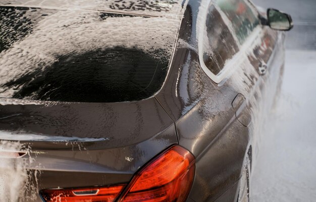 Servicio express para clientes de automovilistas Lavado de autos en la empresa