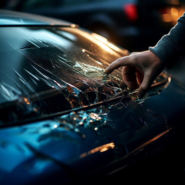 Foto servicio de reemplazo de vidrios para automóviles en acción