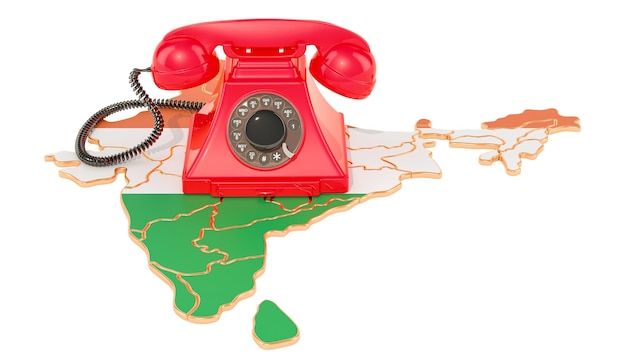 Servicios de comunicación en la India renderización en 3D