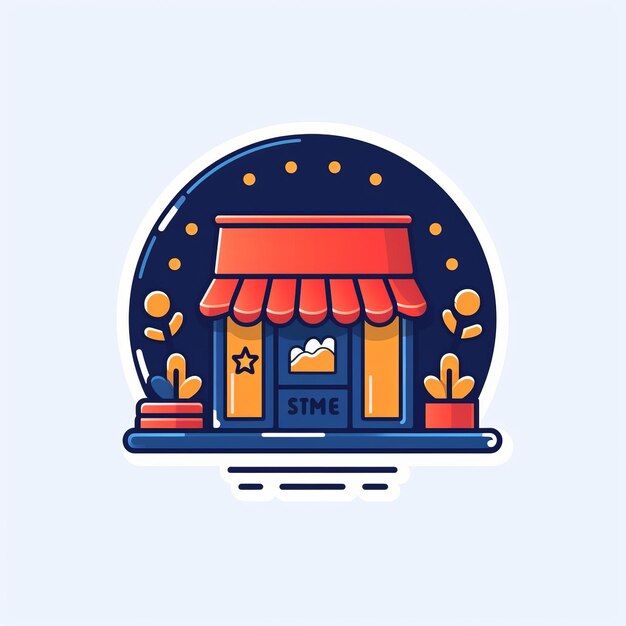 Foto servicios gratuitos de diseño de logotipos de supermercados para su tienda ai generativa