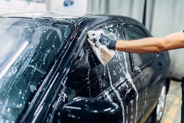 Serviço de lavagem de carros, limpeza de carros