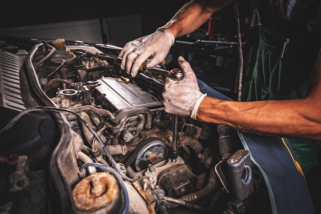 Foto serviço de reparação auto