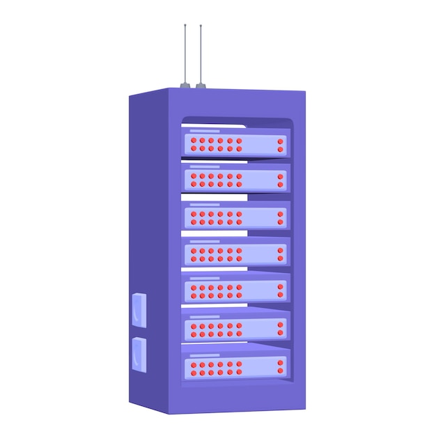 Servidor de red de datos en gabinete Prueba de diagnóstico en la tecnología de la sala de computadoras