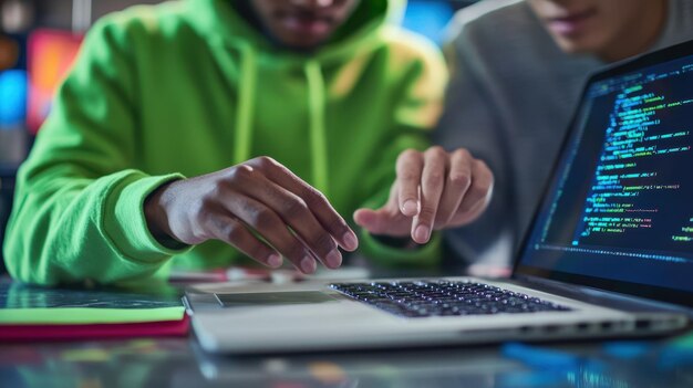 La sesión de codificación colaborativa