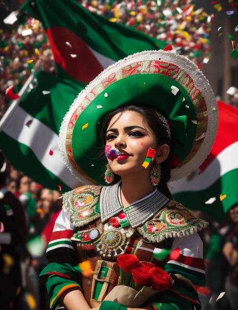 Sesión fotográfica del Día de la Independencia de México Fotografía de retrato