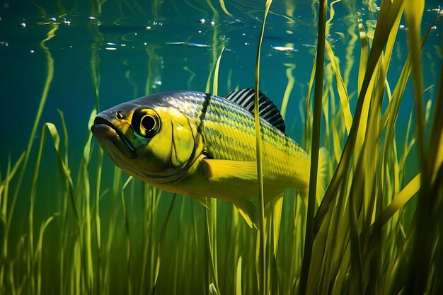 Sesión de fotos creativa de peces, flores y plantas acuáticas Aqua Beauty Shoot Agua limpia, grande, 4096 px