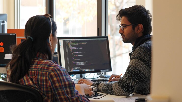 Foto sesión de programación