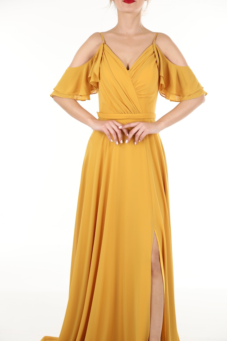 Foto sessão de vestido de mulher