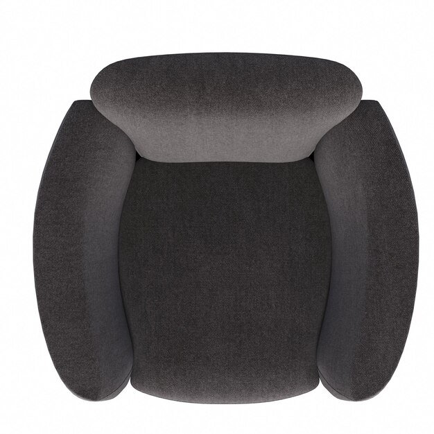 Sessel isoliert auf weißem Hintergrund, Innenmöbel, 3D-Darstellung, cg-Rendering