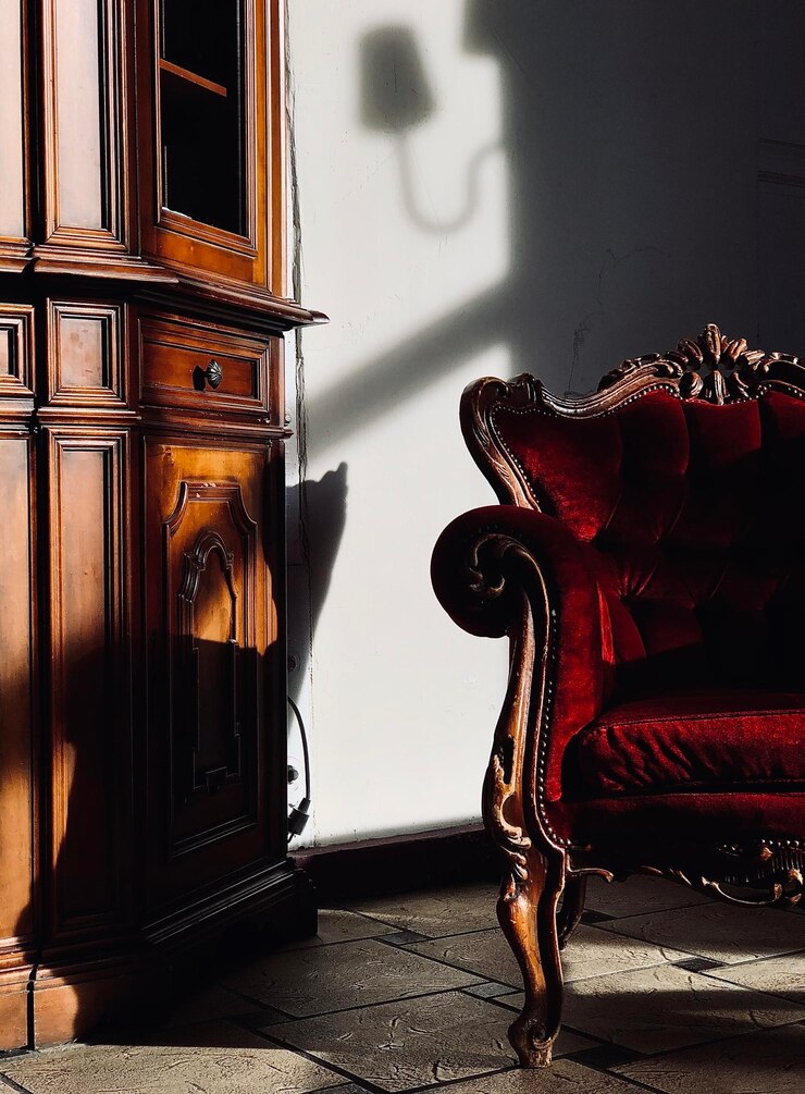 Foto sessel nach schrank zu hause