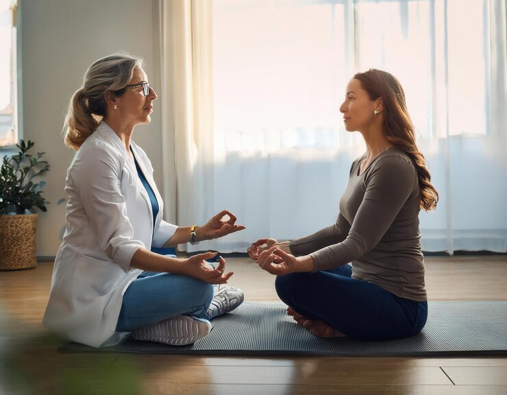 Foto sessões de aconselhamento e terapia de saúde mental