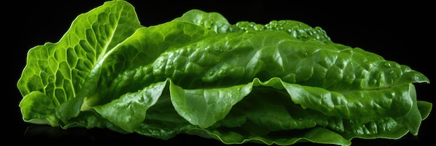 Set de folha de salada verde isolada