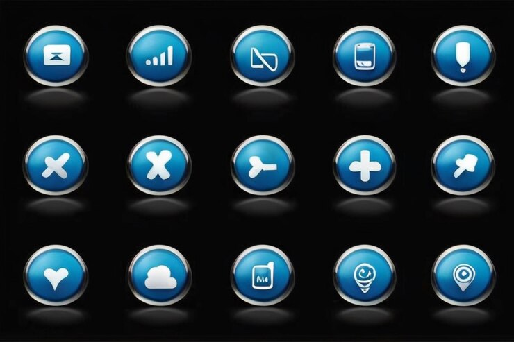 Foto set de ícones bluetooth design pode usar para web e aplicativo móvel