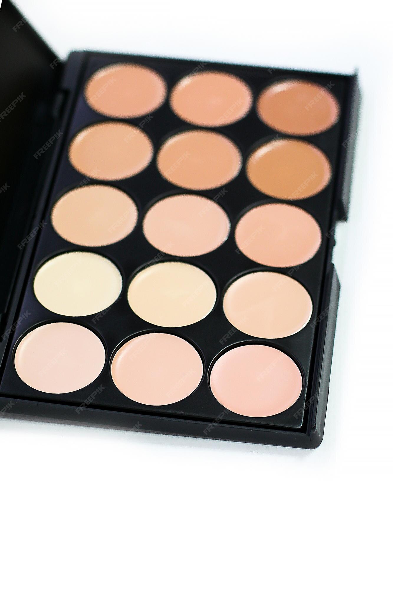 Set de paleta de correctores para rostro para maquillaje | Foto Premium Set de paleta de correctores para rostro para maquillaje | Foto Premium