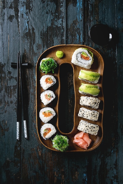 Set de rollos de sushi