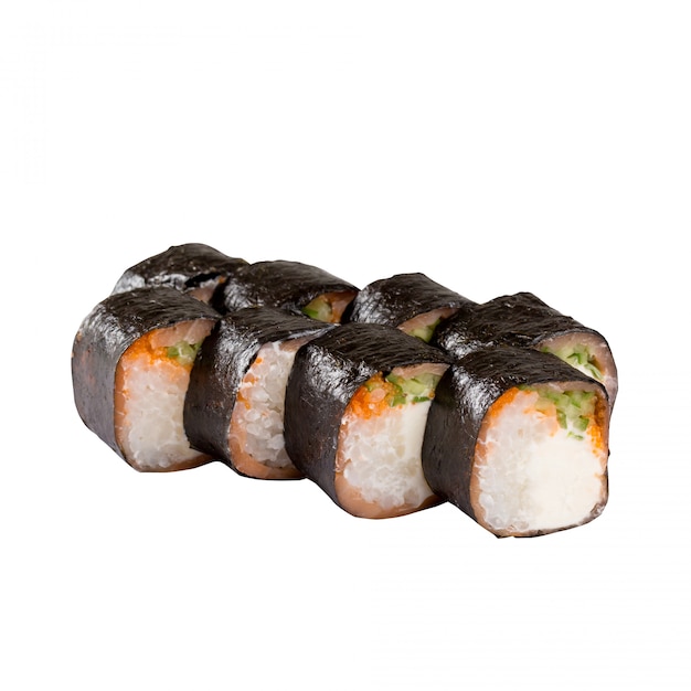 Set de sushi cerca aislado
