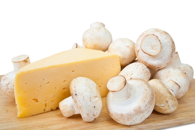 setas de champignon con queso