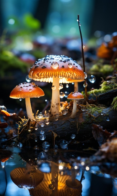 setas con gotas de agua en ellas